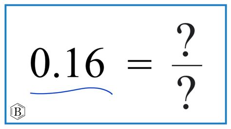 0.16 Repeating As A Fraction: Simplified Explanation