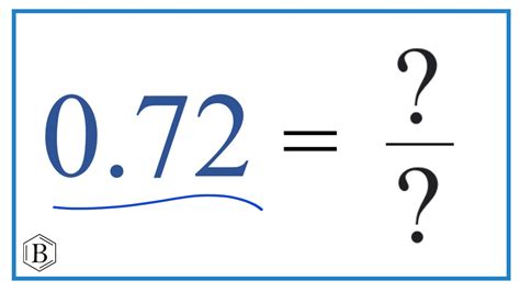 0.72 As A Fraction Simplified