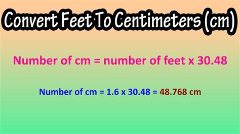 1.63 Cm To Feet Made Easy