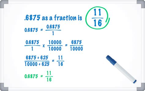 1.6875 As A Fraction Simplified