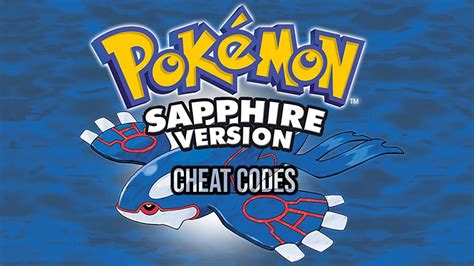 10 PokéMon Sapphire Cheat Codes