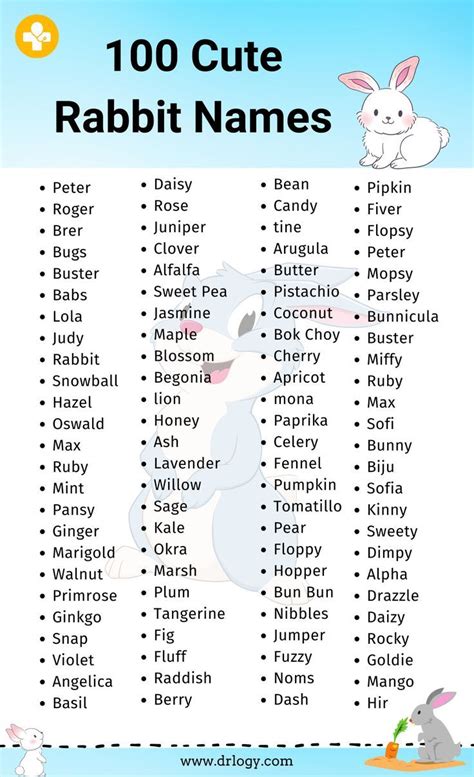 100 Adorable Female Bunny Names