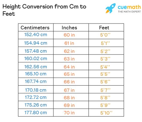 154 Centimeters To Feet Conversion Guide