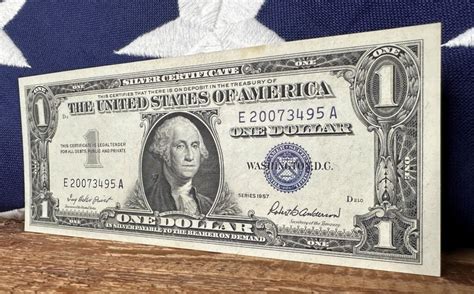 1957 One Dollar Silver Certificate Value And History