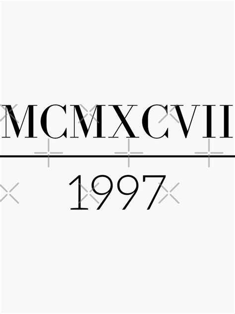 1997 In Roman Numerals Revealed