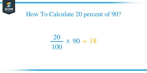 20 Percent Of 90 Calculation And Explanation