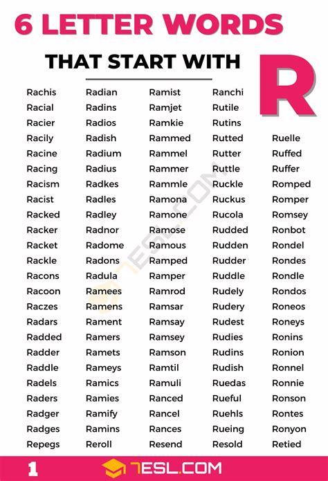 20 Russian Words Starting With R