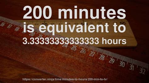 200 Minutes To Hours Conversion Made Easy