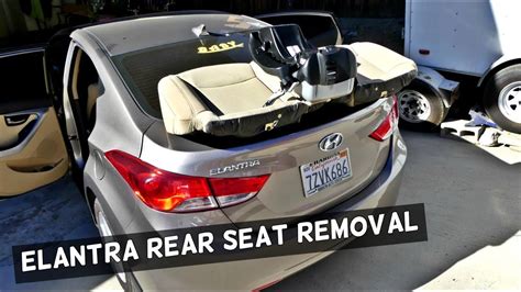 2012 Hyundai Elantra Rear Seat Removal Guide