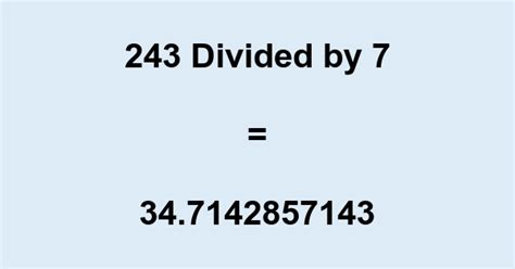 243 Divided By 82: Get The Accurate Calculation