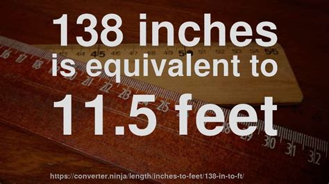 3 Easy Ways To Convert 138 Inches To Feet