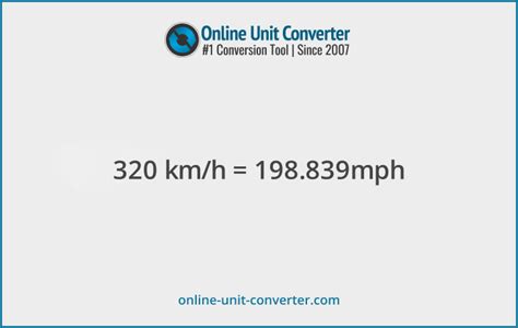 320 Kmh To Mph Converter And Speed Guide