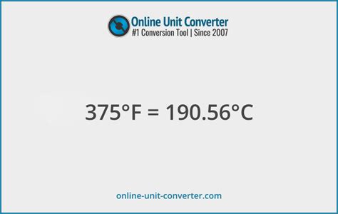 375 Fahrenheit To Celsius Conversion