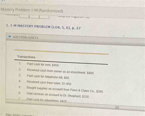 4-1 Application Problem Accounting Answers Simplified