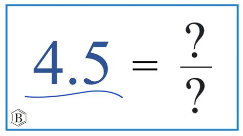 4.5 As A Fraction Simplified