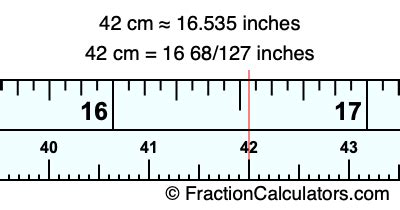 42 Cm To Inches Conversion Made Easy