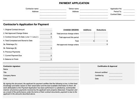 5 Easy Aia Application For Payment Excel Templates