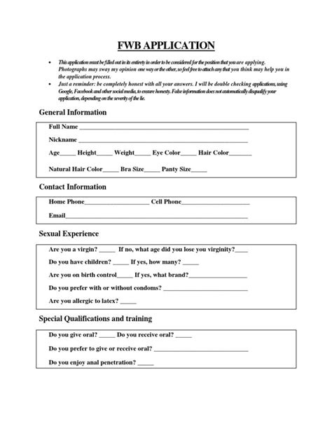 5 Easy Steps To Complete Fwb Application Form