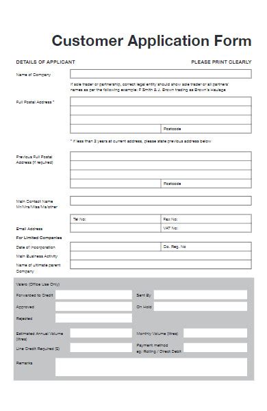 5 Essential Elements Of A Customer Application Form