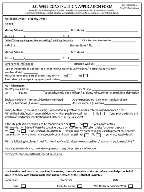 5 Essential Sections In A Construction Application Form