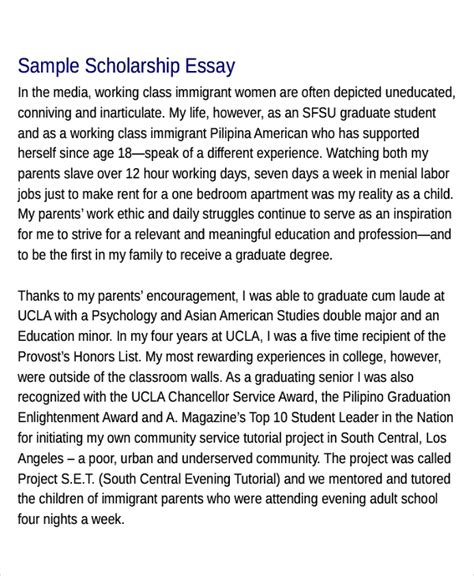 5 Examples Of Iu General Scholarship Application Essays