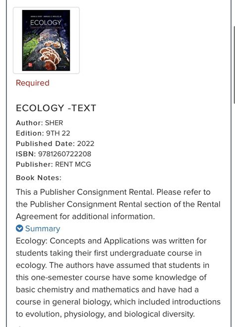 5 Key Concepts In Ecology 9th Edition