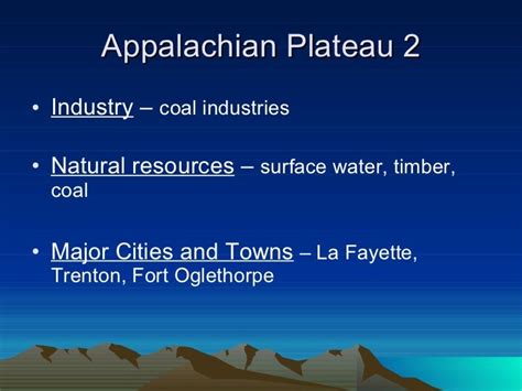 5 Key Industries Of Georgias Appalachian Plateau