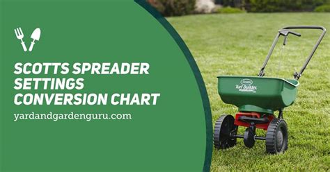 5 Settings For Scotts Rotary Spreader