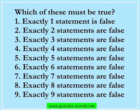 5 Statements: Which One Is True