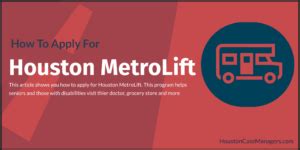 5 Steps To Apply For Metrolift Houston Service