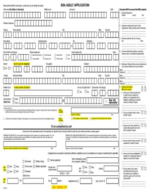 5 Steps To Complete Adult Bsa Application