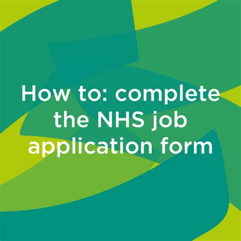 5 Steps To Complete Nhs Application Form Successfully