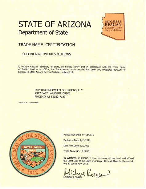 5 Steps To File Arizona Trade Name Application