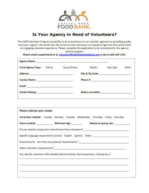 5 Steps To Food Bank Application Form