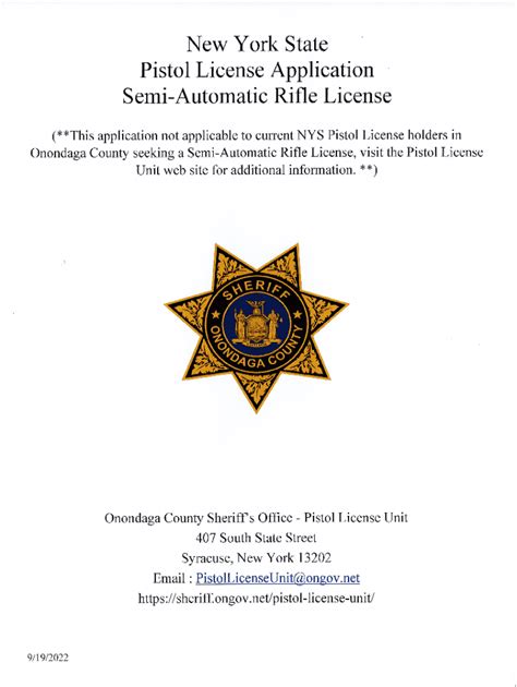 5 Steps To Get Onondaga County Pistol Permit