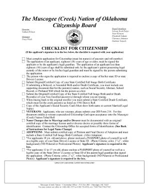 5 Steps To Muscogee Creek Nation Citizenship Application