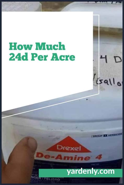 5 Tips For 2 4 D Amine Application Rate