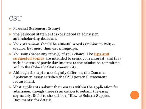 5 Tips For A Strong Csu Personal Statement