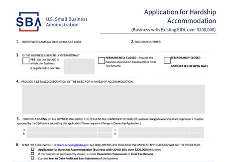 5 Tips For Filling Sba Hardship Accommodation Form