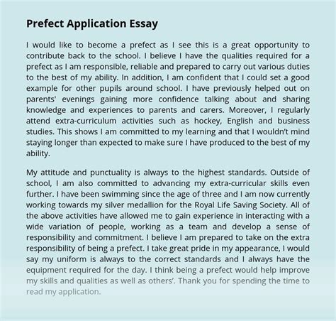 5 Tips For Sports Prefect Application Letter In Jhs