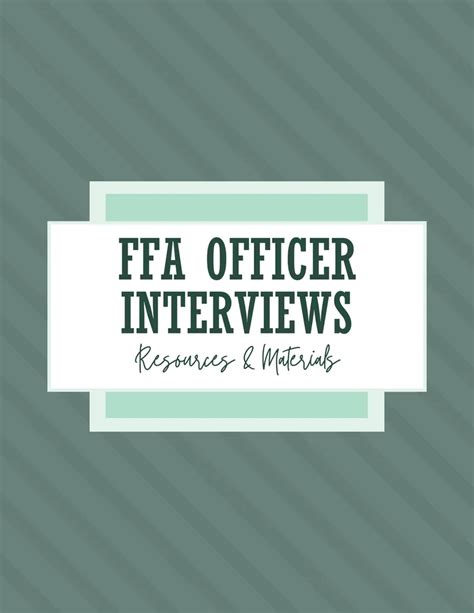 5 Tips To Ace Your Ffa Officer Application