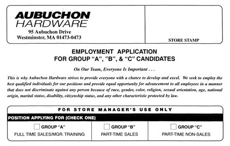 5 Ways To Ace Aubuchon Job Application