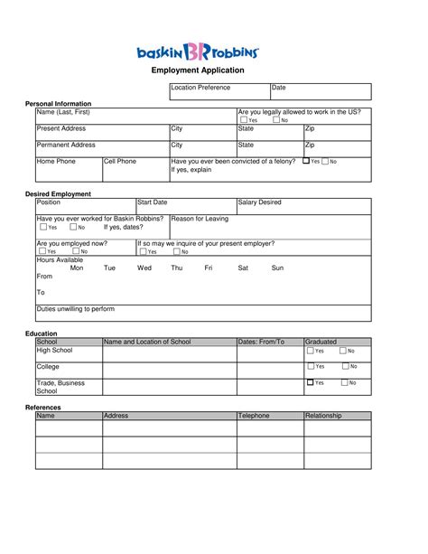 5 Ways To Ace Baskin Robbins Job Application Form