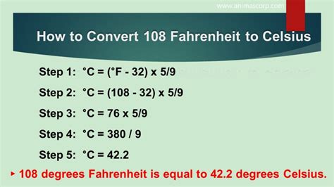 5 Ways To Convert 108 Fahrenheit To Celsius