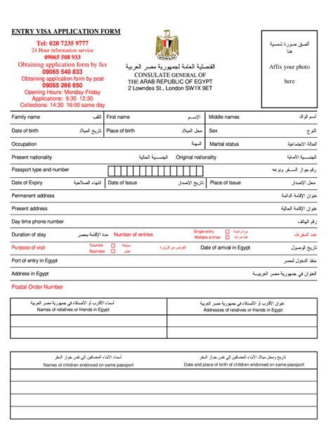 5 Ways To Fill Egypt Visa Application Form