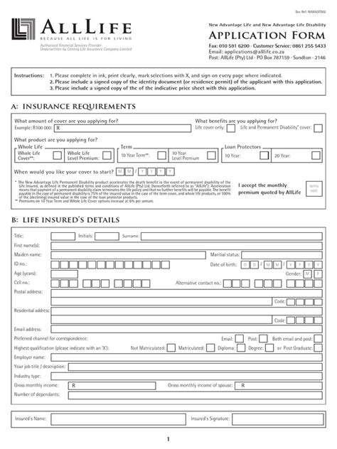 5 Ways To Fill Life Insurance Application Pdf