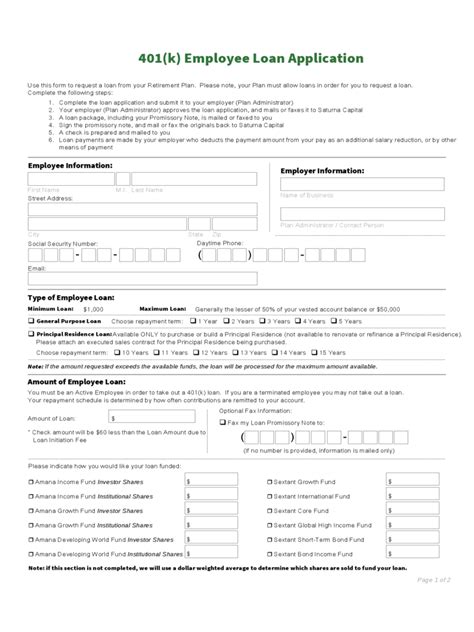 5 Ways To Fill Loan Application Form For Employees