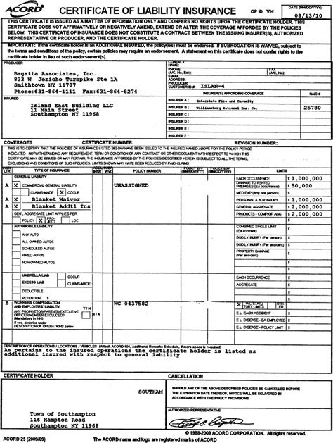 5 Ways To Fill Out An Acord General Liability Application