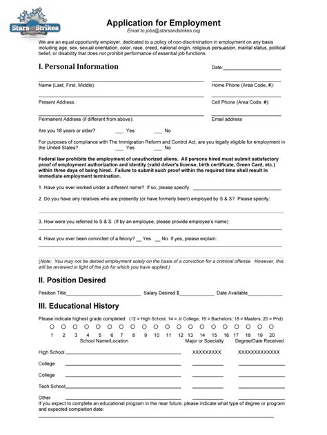 5 Ways To Fill Out Stars And Strikes Application