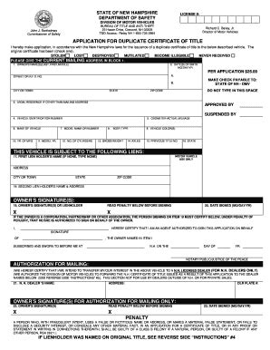 5 Ways To Handle Nh Duplicate Title Application